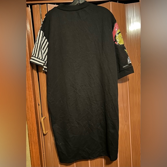 Stella Marina Collezione sequinTweety bird stripped Mid Length Ruffle Dress O/S - Picture 4 of 5